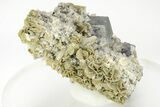 Colorful Cubic Fluorite Crystals with Phantoms - Yaogangxian Mine #215800-2